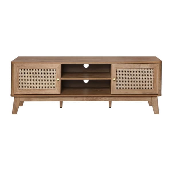 2-dörrars rottingrör TV-enhet L140 cm - PALMO