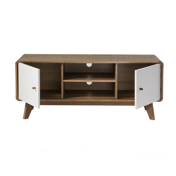 TV-skåp med 2 dörrar och 2 nischer L128,5 cm - ALBURA