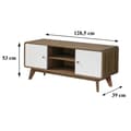 Miniatyrbild 8 av 10: TV-skåp med 2 dörrar och 2 nischer L128,5 cm - ALBURA