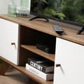 Miniatyrbild 9 av 10: TV-skåp med 2 dörrar och 2 nischer L128,5 cm - ALBURA
