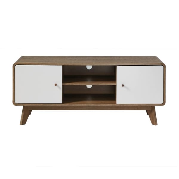 TV-skåp med 2 dörrar och 2 nischer L128,5 cm - ALBURA