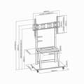 Miniatyrbillede 3 af 4: Holder GEMBIRD 37" 100"