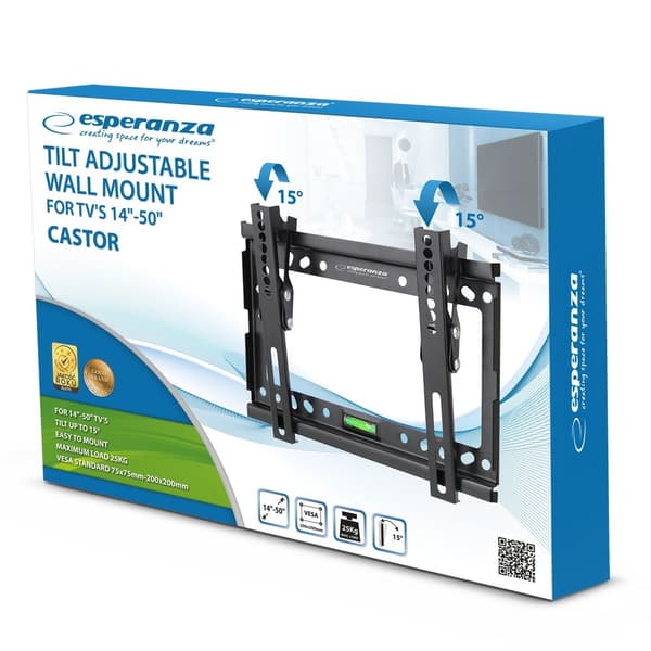 Esperanza ERW010 TV-fäste/-stativ 127 cm (50 tum) Svart