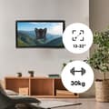 Miniatyrbillede 6 af 11: Maclean MC-416 TV-skærm Vægmontering 13"-32" 30kg Tilt Roter max. VESA 100x100 Sort Pulvercoating LED OLED LCD Universal Bracket Holder