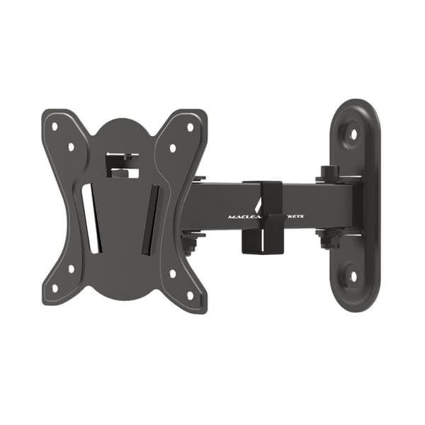 Maclean MC-416 TV-skærm Vægmontering 13"-32" 30kg Tilt Roter max. VESA 100x100 Sort Pulvercoating LED OLED LCD Universal Bracket Holder