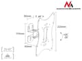 Miniatyrbillede 4 af 5: Maclean MC-501A Universal Wall TV-beslag 23-42" uo til 30 kg vesa 200x200 Sort