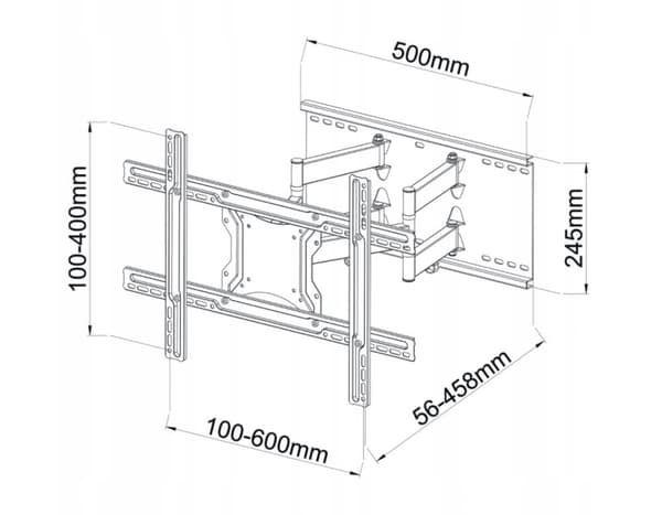 TV-beslag 40"-80" 60 kg ART AR-87