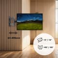Miniatyrbild 6 av 11: Maclean MC-418 TV-skärm, fullt rörligt väggfäste, 23"-43", max 30 kg, VESA 200x200, svart, lutande, roterande, justerbart väggavstånd, fäste, robust p