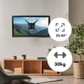 Miniatyrbild 11 av 11: Maclean MC-418 TV-skärm, fullt rörligt väggfäste, 23"-43", max 30 kg, VESA 200x200, svart, lutande, roterande, justerbart väggavstånd, fäste, robust p