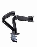 Miniatyrbild 3 av 6: Gembird MA-DA2-03 Full-motion skrivbord 2-skärms monteringsarm, 17”-35”, upp till 10 kg