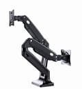 Miniatyrbild 1 av 6: Gembird MA-DA2-03 Full-motion skrivbord 2-skärms monteringsarm, 17”-35”, upp till 10 kg