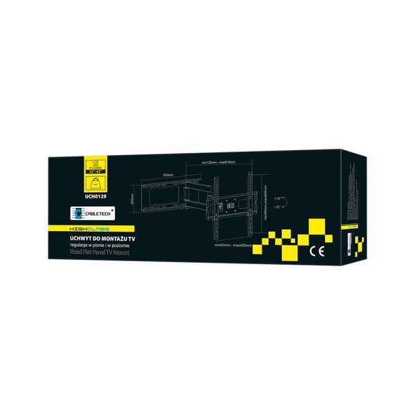 Högklassigt väggfäste 37-70 tum svart LCD/PDP (vertikal och horisontell justering)