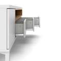 Miniatyrbilde 8 av 10: Roomers TV-bord 1 dør, 3 skuffer, 2 hyller hvit eik dekor struktur.