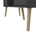 Miniatyrbilde 6 av 10: Bodo TV-bord 2 skuffer, 4 hyller matt grå.