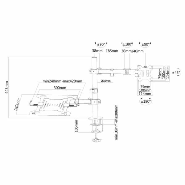 TV-teline Neomounts FPMA-D550NOTEBOOK