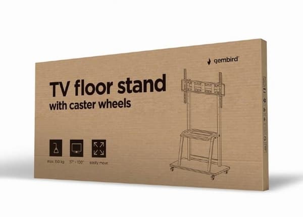 TV set acc floor stand 37-100"/TVs-100f-01, Gembird