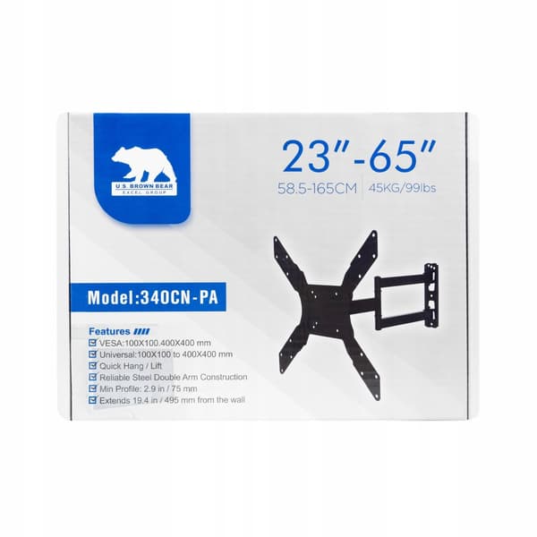 TV-FÄSTE 23-65 SWIVEL TILT FÖR TV-STÅL