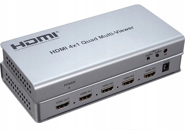 HDMI SPLITTER 4 TILL 1 QUAD MULTI VIEWER SWITCH