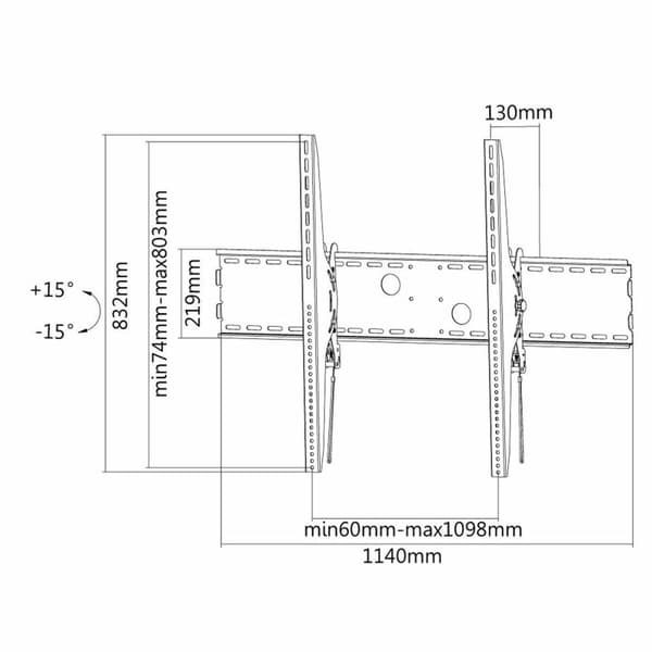 TV-holder Neomounts LFD-W2000 60" 100"