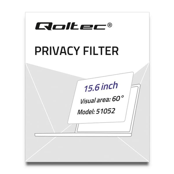 Qoltec 51052 Privatlivsfilter 15,6" | 16:9