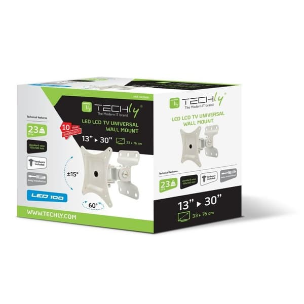 TV-holder Techly ICA-LCD 201WH 13" 30" 23 kg