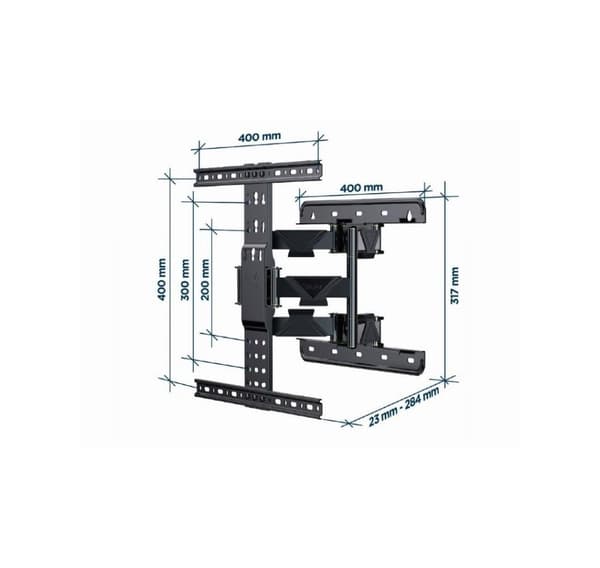 TV till väggfäste 32-65"/wm-65st-01, Gembird