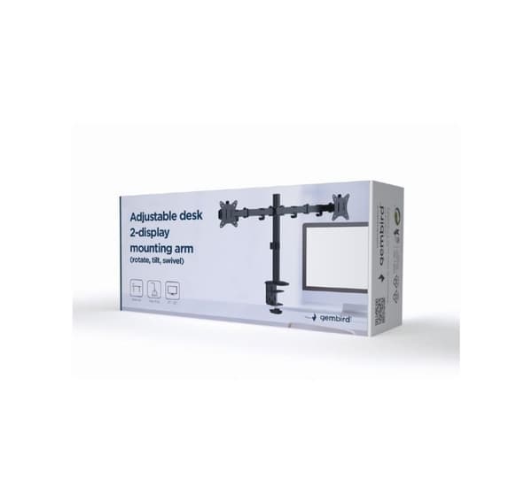 Skjerm acc monteringsarm/17-32" ma-d2-01, Gembird