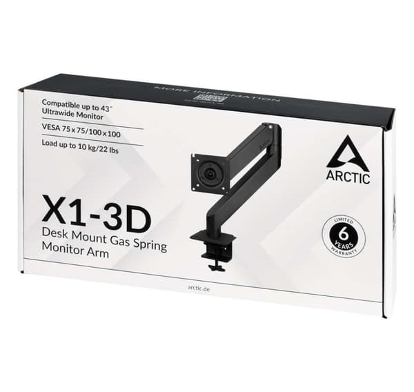 Monitor acc arm x1-3d/aemnt00062, Arctic
