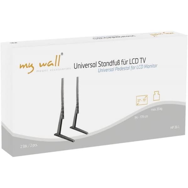 Stöd för TV på stativ - MY WALL - HP 36 L - Höjdjusterbar - Svart - För skärmar 37" till 70"