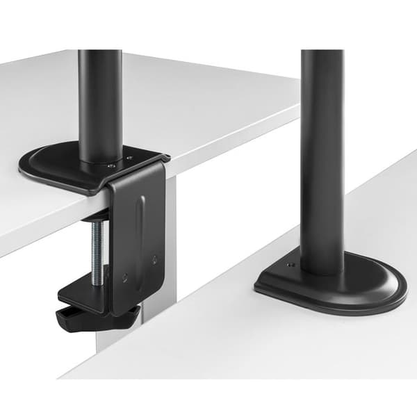 Maclean skrivbordsfäste för LCD-skärm, 17-32", 9 kg, VESA 75x75 och 100x100 dubbelarm, MC-753N