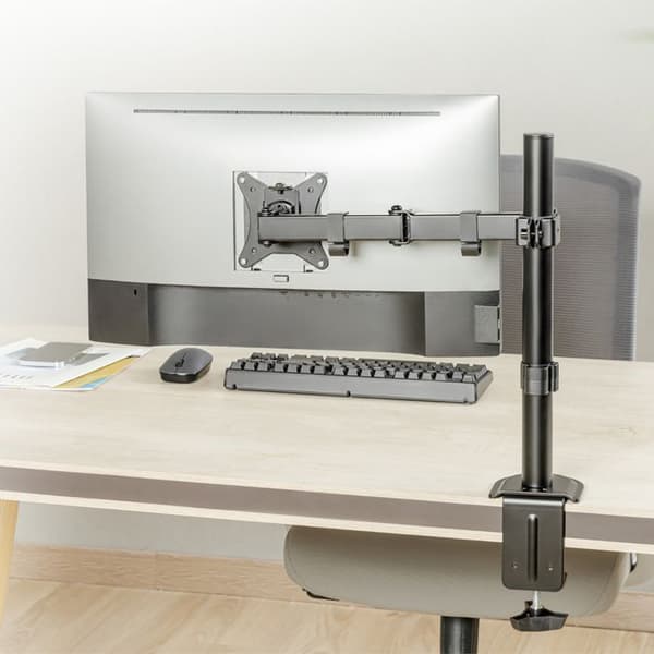 Maclean skrivbordsfäste för LCD-skärm, 17-32", 9 kg, VESA 75x75 och 100x100 dubbelarm, MC-753N