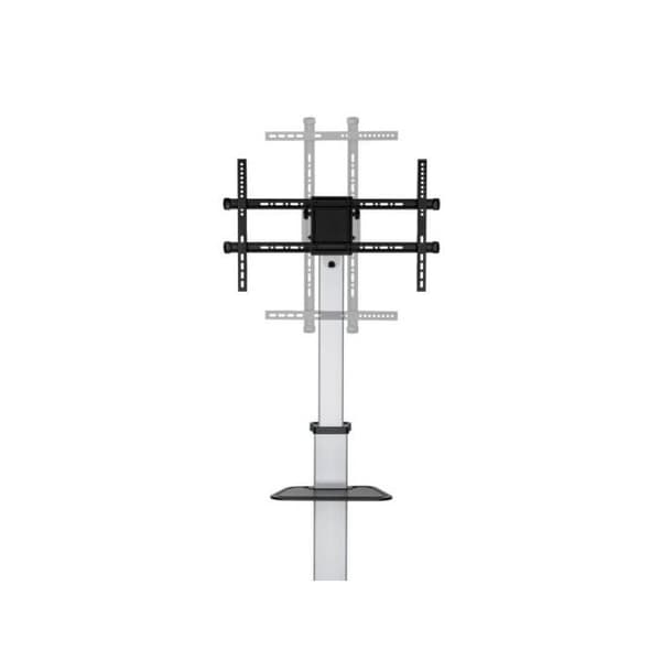 Golvstativ med hjul AISENS FT86TRE-197 för Monitor/TV 37-86 Svart-Silver