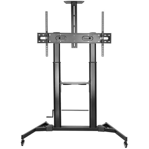 Ekologiskt golvstativ med hjul och vev för 60"-100" TV - AISENS - FT100TE-171 - VESA 1000x600mm