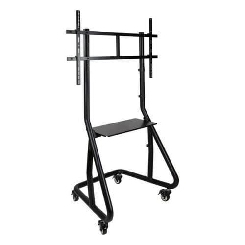 Fast TV-bänk TooQ FS20200M-B 60" - 105" 100 kg svarta hjul