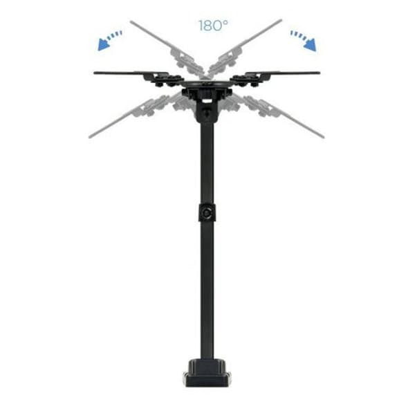 Väggmonterad TV - TOOQ - LP2142TNL-B - Svart metall - 13"-42" - Fast