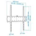 Miniatyrbild 2 av 4: TV-stativ - TooQ - LP4155F-B - Fast - 32''-55'' - Svart