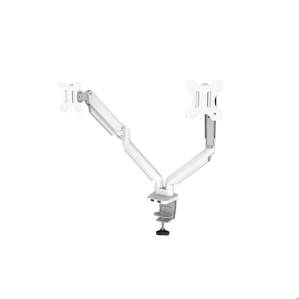Fellowes dubbel monitorarm - Platinum Series - Vit - Tiltbar - För 32"-65" skärmar