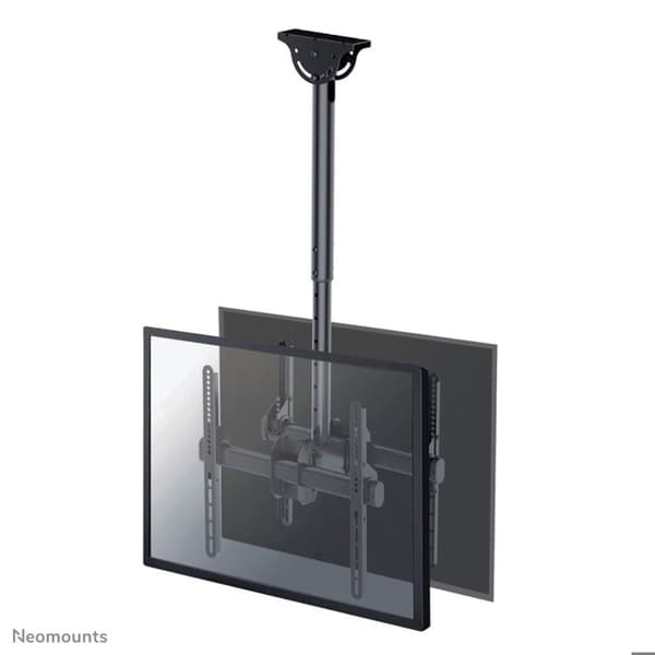 Stödplafond NEWSTAR NM-C440DBLACK för platt skärm - Svart - 2 LCD-skärmar - Lutat - Upp till 400 x 400 mm