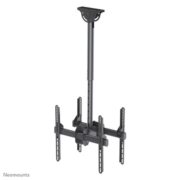 Stödplafond NEWSTAR NM-C440DBLACK för platt skärm - Svart - 2 LCD-skärmar - Lutat - Upp till 400 x 400 mm