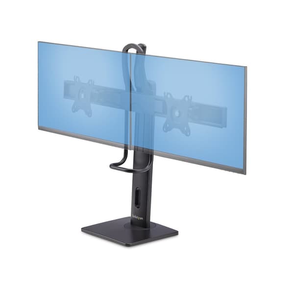 Skærm bord støtte Startech 2MC1S-MONITOR-STAND 17" 27" Sort