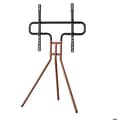 Miniatyrbild 2 av 3: Socle TV "Design chevalet", 191cm (75"), höjd variabel, askträ, valnöt