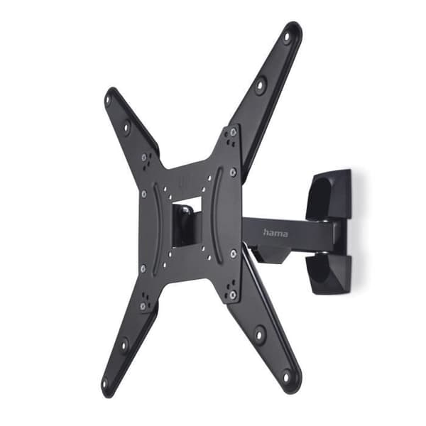 Väggmonterad TV, vridbar, lutbar, 165 cm (65"), upp till 20 kg Svart