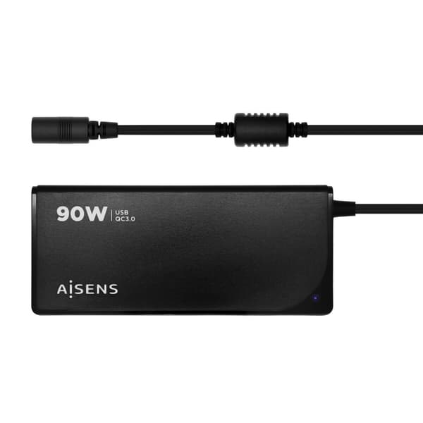 Laptop-oplader Aisens ASLC-90WAUTO-BK Universal Sort