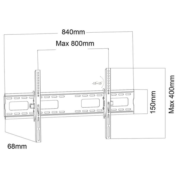 TV-holder MacLean MC-422 43" 100" 120 kg