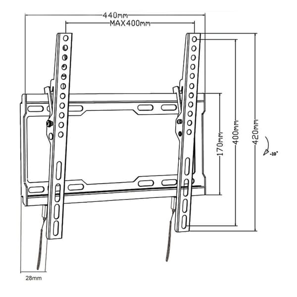 TV-holder MacLean MC-412 32" 70" 45 kg