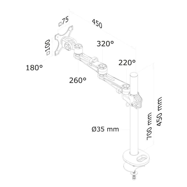 Skærm bord støtte Neomounts FPMA-D935G 10" 30"