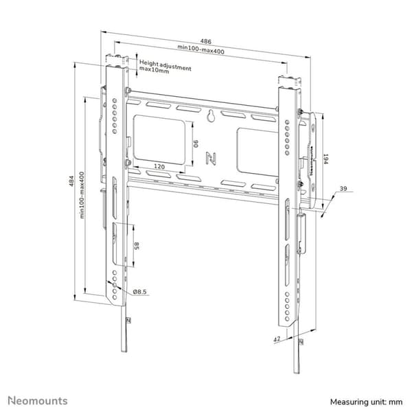 TV-holder Neomounts WL30-750BL14 32" 75" 100 kg