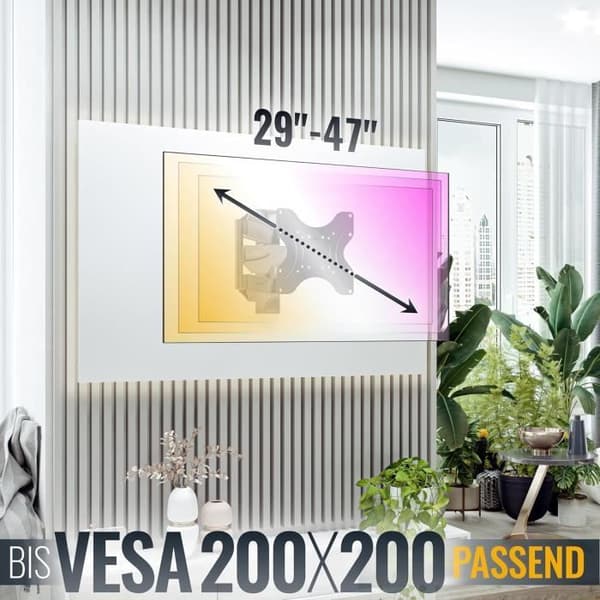 RICOO Support Murale TV Orienterbar S0822 Nej Universal 29-47 74-119cm