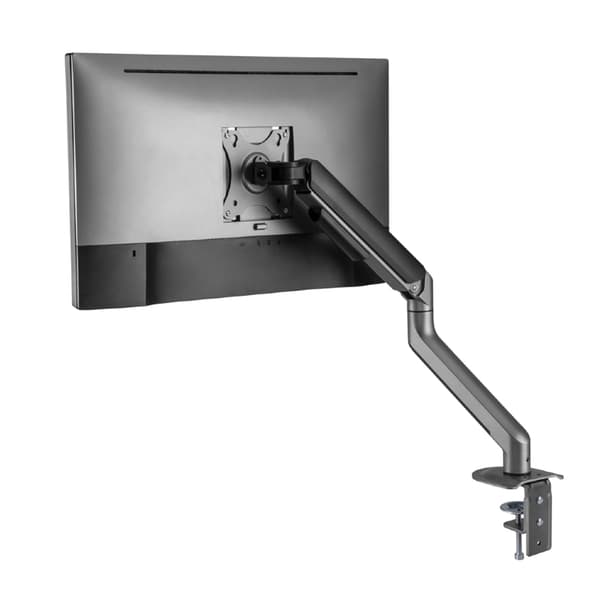 Justerbart skrivbordsfäste för 1 skärm med gasfjäder, max 32"