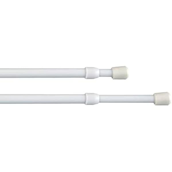 Gängad skruvhållare 8 mm 50-85 cm vit 2 st
